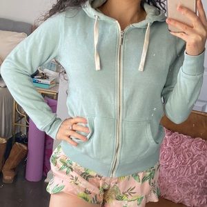 ZIP HOODIE MINT GREEN